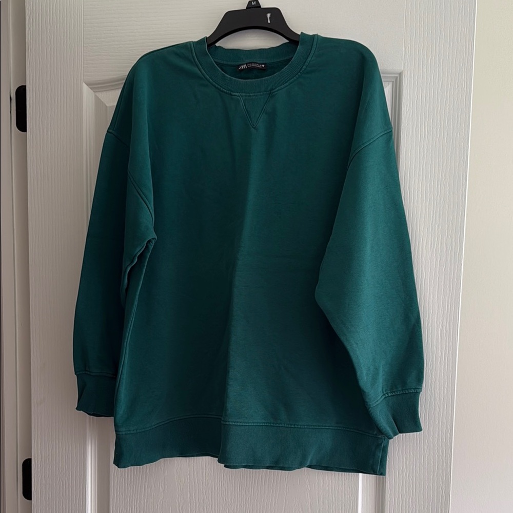 Zara Green Crewneck
